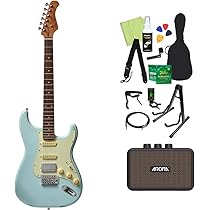 Amazon | Bacchus BST-2-RSM/R エレキギター初心者14点セット 【充電式