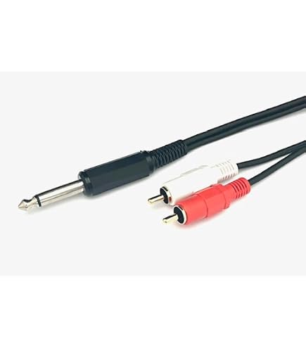Amazon | Dreansound 6.3Φ標準モノラルプラグーRCA赤白オーディオ変換