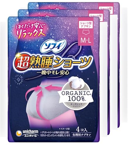 Amazon | ユニ・チャーム ソフィ 超熟睡ショーツ 涼肌 M-L 5枚