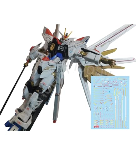 Amazon | HG マイティーストライクフリーダムガンダム デカール 蛍光