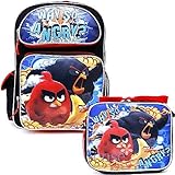 Angry Birds Movie Large School Backpack 16in Bag Lunch Bag 2pc Set Why So Angry [並行輸入品]