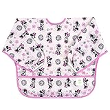 Bumkins(バンキンス) ディズニー ベビー スリーブビブ（長袖 防水ビブ） 6~24ヶ月 (ミニー ピンク) [並行輸入品]