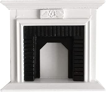 Amazon Lol Fun 1 12スケールミニチュアホワイト暖炉ドールハウス木製妖精風景ミニドールハウス家具アクセサリー 家具 ホビー
