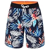 [NARANNBU] 水着 メンズ サーフパンツ 海水パンツ オシャレ 海パン メッシュインナー 通気速乾 ストレッチ UVカット ボードショーツ 13ネイビー S_実際サイズSに相当