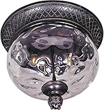Maxim Lighting 3429WGOB Carriage House DC 2-Light Outdoor Ceiling Mount, Oriental Bronze Finish [並行輸