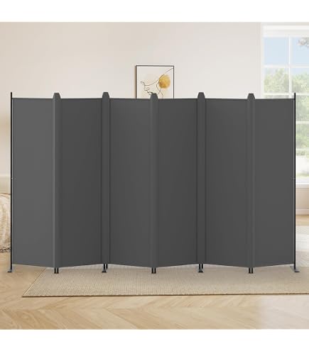 Amazon｜パーテーション(4連)高さ148cm ダークブラウン｜間仕切り