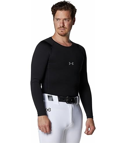 56アンダーアーマー1298253コールドギアXL グレー系 長袖 襟裏ロゴ入り 56アンダーアーマー1298253コールドギアXL グレー系 長袖 襟裏