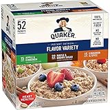 Quakar Instant Oatmeal Variety Pack 52 ct.　クェーカー社 インスタント オートミール　52パック 並行輸入品