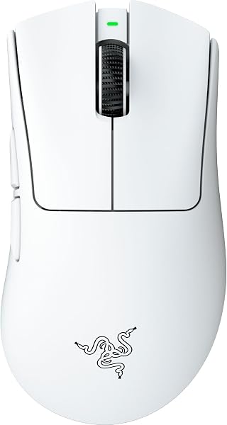 Razer レイザー DeathAdder V4 Pro (White Edition) ゲーミングマウス ワイヤレス 無線 57g 8,000Hzドングル同梱 高精度の第2世代 Focus Pro 45K オプティカルセンサー 第2世代 HyperSpeed Wireless オプティカルスクロールホイール 第4世代オプティカルマウススイッチ 150時間のバッテリー駆動 【日本正規代理店保証品】 - 1