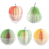 AngeliqueShop フルーツメモ 5個セット ヘタ網ネット付き 3D付箋