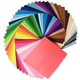KINOKINO カラー フェルト 生地 不織布 シート クラフト フエルト マット (40色 40枚 30cm × 30cm 厚さ 1mm)