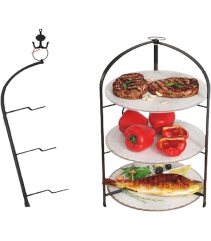 ケーキスタンド 3段】 アフタヌーンティーセット 高級ステンレス製