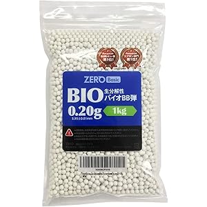 ZERO Basic 生分解性バイオBB弾 0.20g 5000発入 1kg