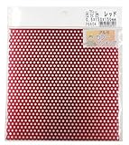 久宝金属製作所 アルミカラー パンチング レッド 3φxピッチ5Px巾150x150mm P6604