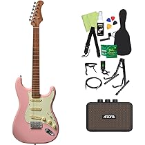 Bacchus ストラトタイプ エレキギター 初心者セット Amazon | Bacchus BST-1-RSM/M エレキギター初心者14点セット