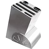 Nowest （ノウェスト） 包丁スタンド ナイフスタンド 重厚型 ステンレス 収納 (シルバー)