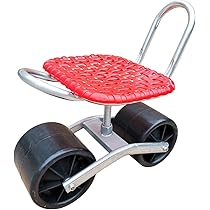 園芸用車輪付き器具 大きなホイール Amazon.co.jp: 農作業 椅子 草取り 園芸カート 20cm 34cm高さ