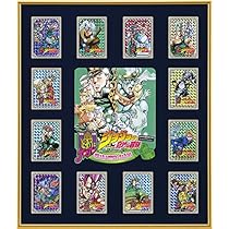 ジョジョの奇妙な冒険　キスミント懸賞品　アートカード額装 Amazon.co.jp: （J-49）ジョジョ 25周年 キスミント景品 額装
