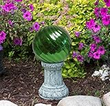 Echo Valleyグリーン10インチクロムSwirl Gazing Globe