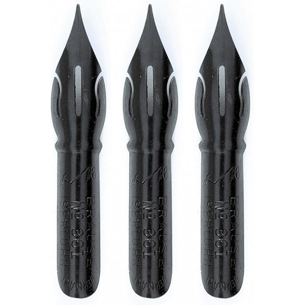 Amazon.co.jp: Manuscript Leonardt 3pc Ink Dip Pen Nib Set 