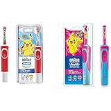 Amazon ブラウン オーラルb 電動歯ブラシ 子供用 すみずみクリーンキッズ プレミアム やわらか回転モード付き 本体 レッド ポケモン 歯ブラシ Dkpkm ブラウン Braun ホーム キッチン