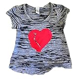 Sol BabyカリフォルニアHeartbreaker Foil Heart HiloバーンアウトTee カラー: ブラック