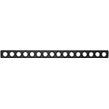 エーモン 取付金具 黒 穴径7mm 15×198mm G249