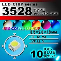 あした輝く Amazon | 3528 SMD LED チップ ブルー 10個セット