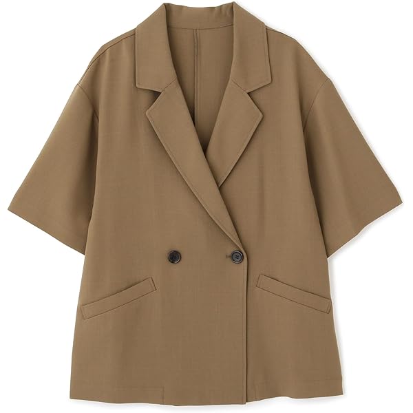 Amazon | [レイビームス] ベスト ダブルブレスト ハーフスリーブ