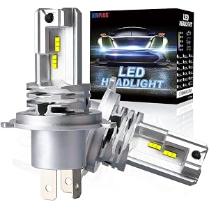 H4 Hi/Lo LEDヘッドライト 【国内正規保証品】 ファンレス 新基準車検対応 高輝度 6500K 10000LM(5000LM*2) 無極性 LEDヘッドライト フォグランプ 純正ハロゲンサイズ 99%車種対応12V車対応(ハイブリッド車・EV車対応) 2年保証 (ホワイト 2個入)