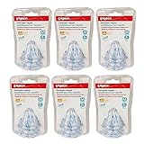 Pack 6 Pigeon Peristaltic Nipple Slim Neck Virtual breast nipple Mini Size M (2 pcs per pack) 4 mont