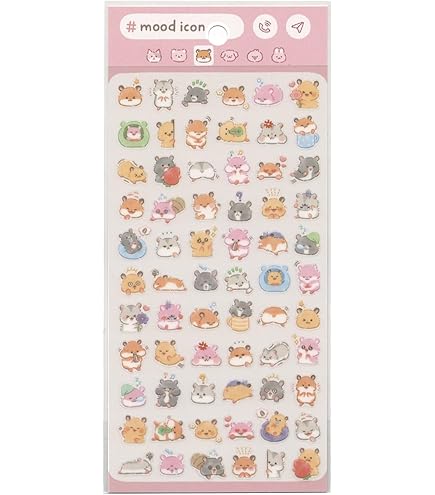 Amazon.co.jp: ハムちゃんカレー シール 平成レトロ ハムスター