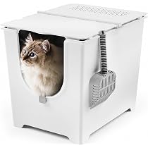 モデコ(modko) 猫トイレ リターボックス ホワイト Amazon.co.jp: モデキャット (modkat) フリップリターボックス
