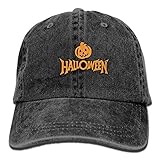 大人 デニム キャップハッピーハロウィン パンプキン かぼちゃ 今季最新 スポーツ ハット ストーリート系 紫外線対策 日よけ 小顔効果 プリント付き 無地 ブラック