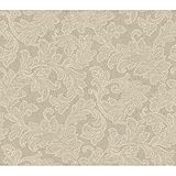 York Wallcoverings WA7795 Waverly Classics Merletto Wallpaper, Linen/Taupe [並行輸入品]