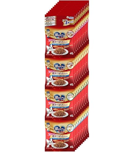 Amazon.co.jp: 銀のスプーン 贅沢うまみ仕立て 全猫用 4連パックお魚