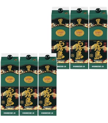 黒霧島EX 1800ml 25度 ６本×２ケース 黒霧島EX 1800ml 25度 6本×2ケース 黒霧島 焼酎 6本