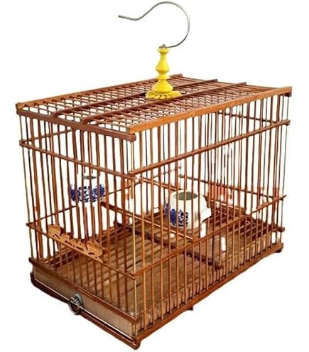 Amazon | 鳥かご 鳥籠 竹かご 折りたたみ式 バードケージ 竹 通気性