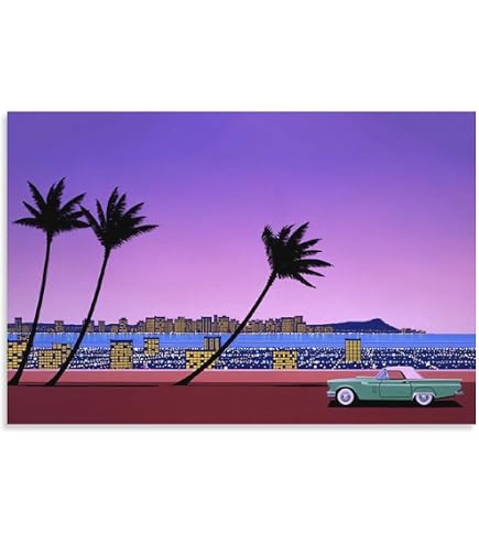 Amazon.co.jp: Hiroshi Nagai 永井 博 イラスト有名なカラースタイルの