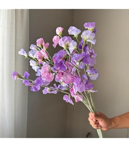 Amazon.co.jp: 赤いスイートピー，造花，ハンドメイド，2束セット