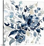 キャロル・ロビンソンプレミアムシックラップキャンバス壁アート印刷題名インディゴガーデンI 16" x 16" 2492068_24_16x16_none