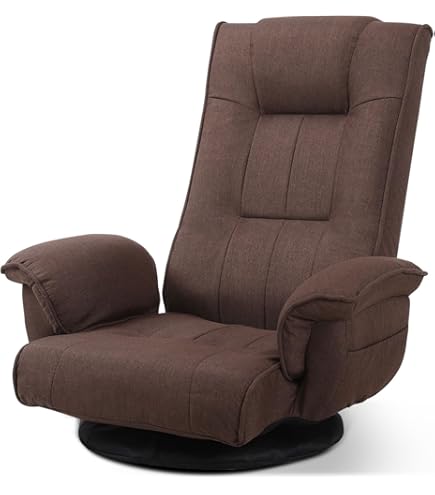 Amazon｜KAGMII 座椅子 回転 肘掛け付き リクライニング ハイバック