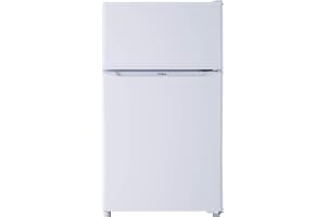 Haier JR-N85E(W) Refrigerator, Width: 18.7 inches (47.4 cm), 22.5 gal (85 L), Slim, Living Alone, Heat Resistant Performance Top, Compact, Energy Saving, White