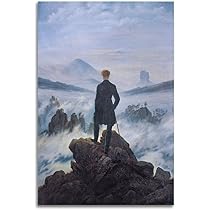 Amazon.co.jp: Caspar David Friedrich（雲海の上の旅人) 有名な