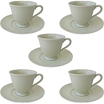 Amazon | クラシック デミタスカップ ソーサー ベージュ 満水140ml 5 