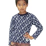 (ポスター) POSTAR　ドットスター 長袖 Tシャツ　ネイビー　130cm