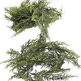 Factory Direct Craft 72 Realistic Artificial Vinyl Cedar Pine Green Garland for Holiday Home Decor【ク