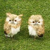 工場直接クラフトDarlingのペアSmall Fluffy Owl Friends商業用表示、Fall装飾and More