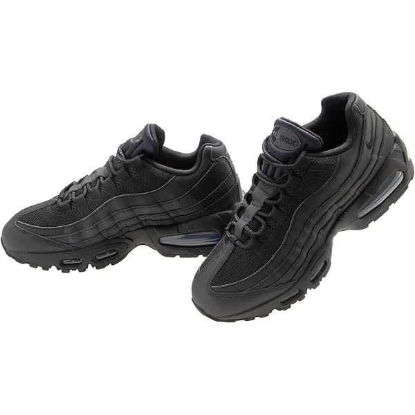 Amazon | [ナイキ] AIR MAX 95 LEATHER BIG BUBBLE QS【TRIPLE BLACK