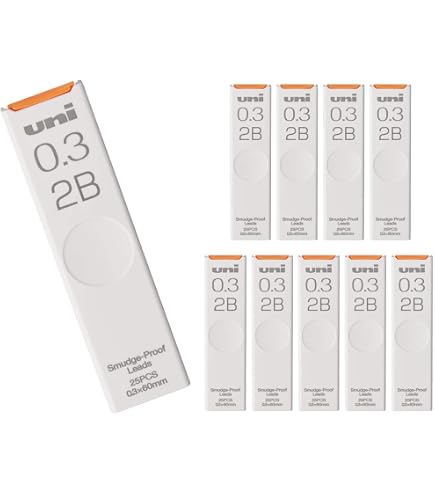 Amazon.co.jp: 三菱鉛筆 シャープペン芯 uni ユニ 0.5 4B 10個 ハコ
